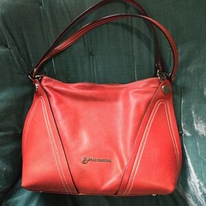 Astronomica red leather purse